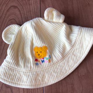 ミキハウス(mikihouse)のお散歩に！MIKI HOUSE FIRSTのクマ耳 お帽子👒サイズ46(帽子)