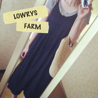 ローリーズファーム(LOWRYS FARM)のLOWRYS FARM サテンワンピース(ロングワンピース/マキシワンピース)