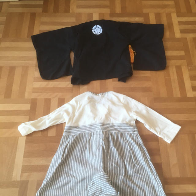 ana様専用 着物 袴 ロンパース キッズ/ベビー/マタニティのベビー服(~85cm)(和服/着物)の商品写真