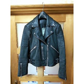 オールセインツ(All Saints)のALLSAINTS シープレザー キルティング ライダースジャケット 新品未使用(ライダースジャケット)