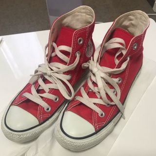 コンバース(CONVERSE)のコンバース 赤 23.5 ハイカット(スニーカー)