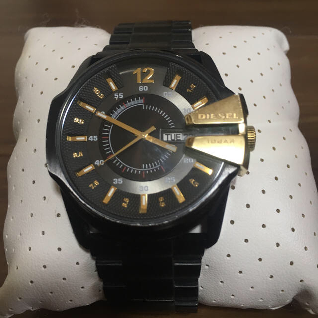 DIESEL - DIESEL ディーゼル 腕時計 パックマン 黒×金 DZ1209の DIESEL - DIESEL ディーゼル 腕時計 パックマン 黒×金 DZ1209の