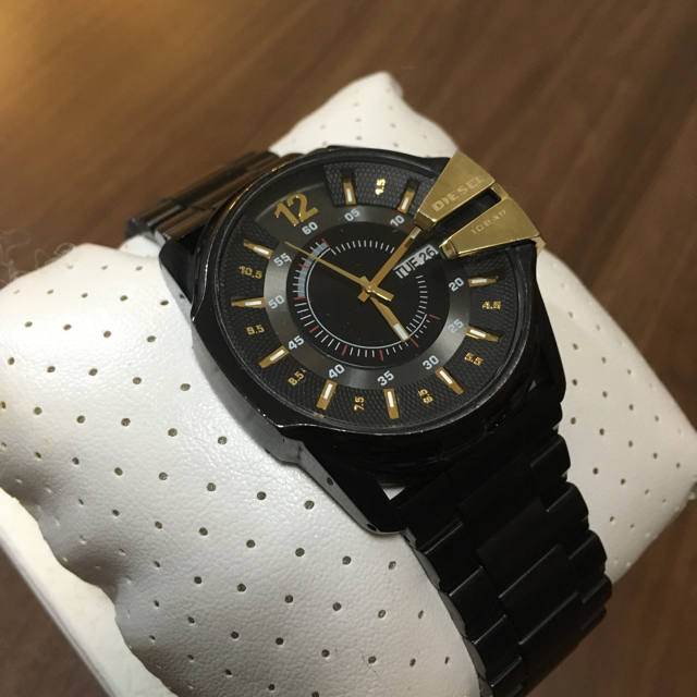 DIESEL(ディーゼル)のDIESEL ディーゼル 腕時計 パックマン 黒×金 DZ1209 メンズの時計(腕時計(アナログ))の商品写真