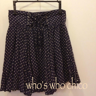フーズフーチコ(who's who Chico)のチコ＊2wayドットスカート(ミニスカート)