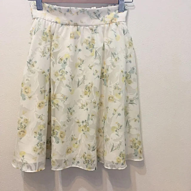WILLSELECTION(ウィルセレクション)のウィルセレクション♡オーガンジー 花柄スカート レディースのスカート(ひざ丈スカート)の商品写真