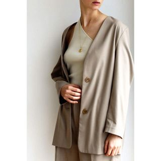 トゥデイフル(TODAYFUL)のTODAYFUL Collarless Over Jacket(ノーカラージャケット)