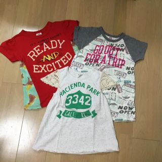 ジャンクストアー(JUNK STORE)の【専用】JUNK STORE AラインTシャツ 120センチ 3枚セット(Tシャツ/カットソー)