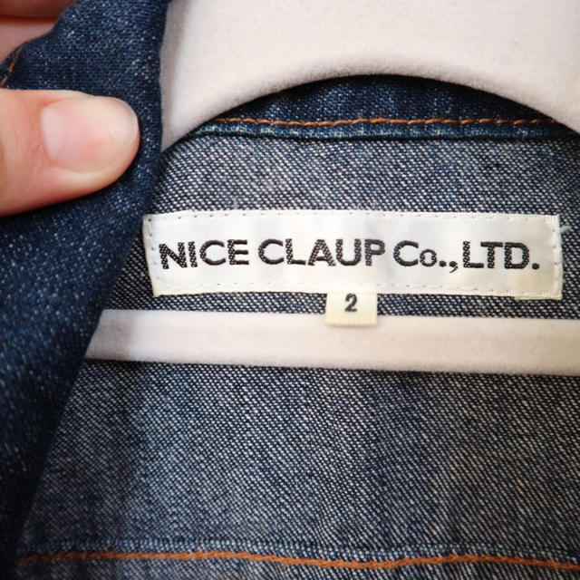 NICE CLAUP(ナイスクラップ)の週末セール☆NICE CLAUP／デニムジャケット レディースのジャケット/アウター(Gジャン/デニムジャケット)の商品写真