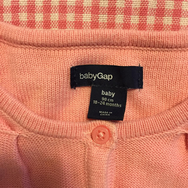 babyGAP(ベビーギャップ)のBabyGap コットンカーディガン 90センチ キッズ/ベビー/マタニティのキッズ服女の子用(90cm~)(カーディガン)の商品写真