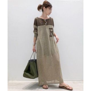 アパルトモンドゥーズィエムクラス(L'Appartement DEUXIEME CLASSE)のL'Appartemen☆REMI RELIEF LINEN カットソーワンピ(ロングワンピース/マキシワンピース)