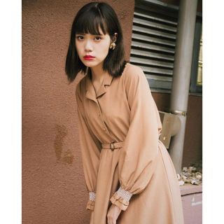 LEBECCA boutique  卒なくこなす開襟ワンピース(ロングワンピース/マキシワンピース)