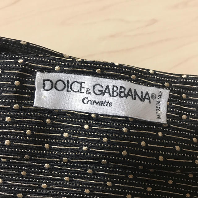 DOLCE&GABBANA(ドルチェアンドガッバーナ)のDOLCE&GABBANA 黒色 ネクタイ メンズのファッション小物(ネクタイ)の商品写真