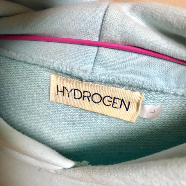 HYDROGEN(ハイドロゲン)のHYDROGEN(ハイドロゲン)水色パーカー メンズのトップス(パーカー)の商品写真