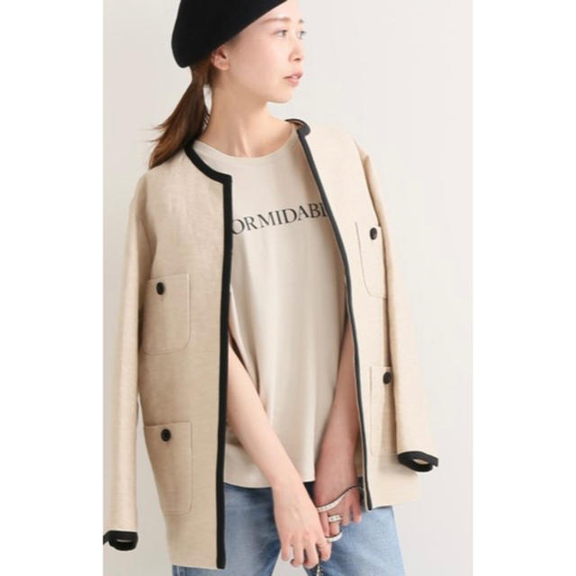 IENA イエナ MANTECO ノーカラーツイード ジャケット 新品 一番の www