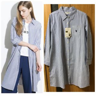 POLO RALPH LAUREN - U.S.POLO ASSN ポロ ストライプシャツ Lの通販