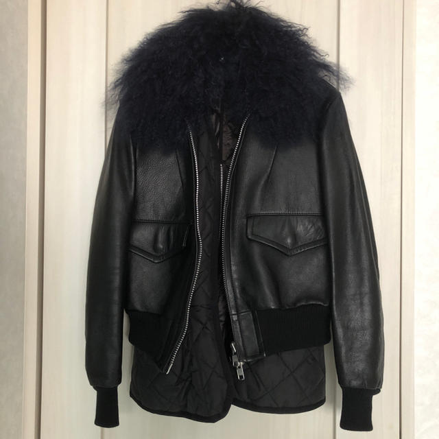 返品交換不可】 luck sacai - ジャケット レザー luck 今週末限定最終