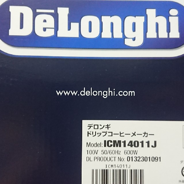 DeLonghi(デロンギ)のデロンギ ドリップコーヒーメーカー 新品未使用 スマホ/家電/カメラの調理家電(コーヒーメーカー)の商品写真