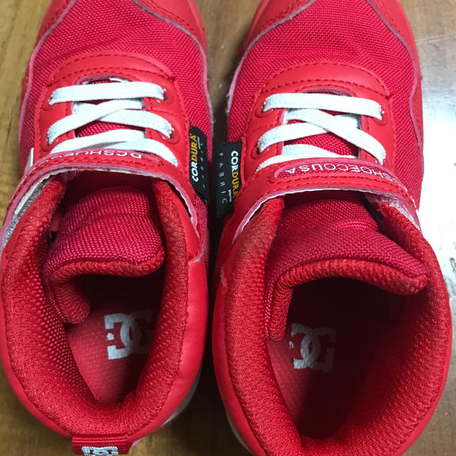 DC SHOE(ディーシーシュー)のDC☆中古☆赤☆18cm☆DCSHOE☆送料込み キッズ/ベビー/マタニティのキッズ靴/シューズ(15cm~)(スニーカー)の商品写真