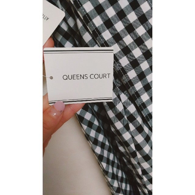 QUEENS COURT(クイーンズコート)の♡新品タグ付き♡クイーンズコート♡チェック柄Aラインスカート♡ レディースのスカート(ロングスカート)の商品写真