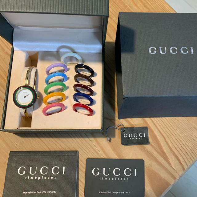 専用  美品 稼働中  グッチ GUCCI チェンジベゼル L   メンズの時計(腕時計(アナログ))の商品写真