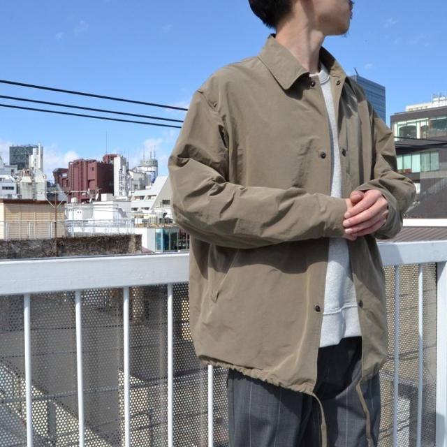 comoli  コットンナイロン　コーチジャケット　17ss