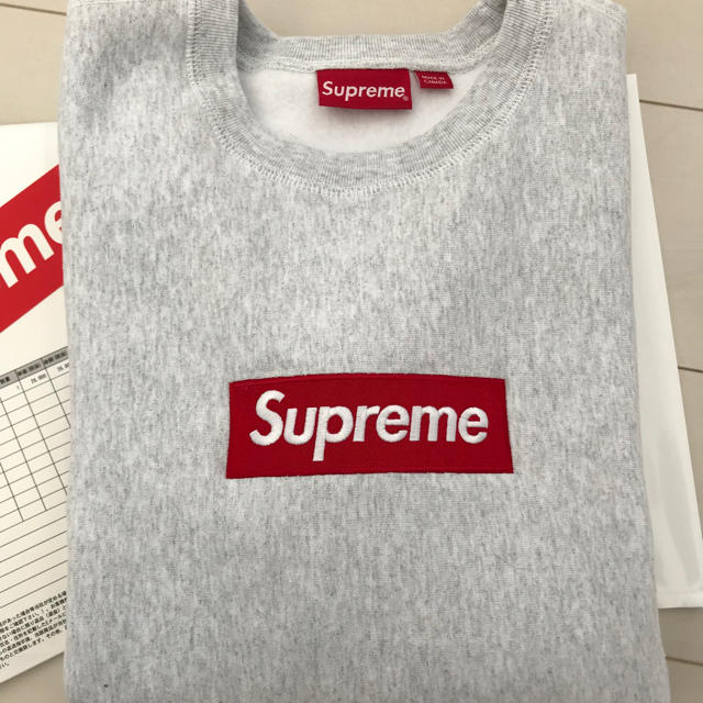 2018fw supreme box logo crew neck