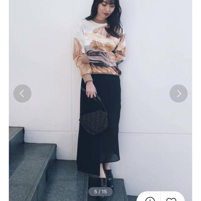 値下げ！美品 AMERI ASYMMETRY SEE THROUGH SKIRT