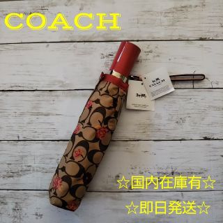 コーチ(COACH)のぱんまん様専用★COACH コーチ 折り畳み傘 シグネチャー アンブレラ(傘)