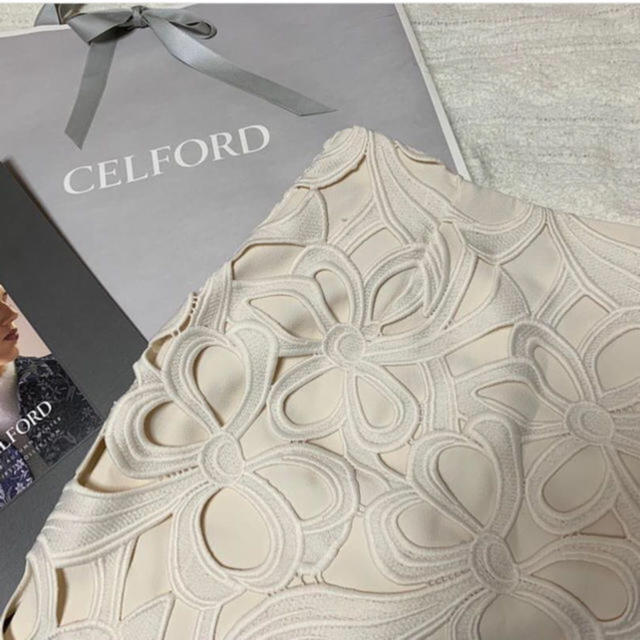 CELFORD オリジナルリボンレーススカート 高嶺の花 石原さとみ 36