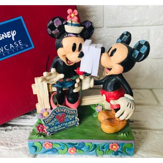 ディズニー(Disney)のディズニートラディション☆ミッキー&ミニー バイフェンス フィギュア新品  A様(置物)