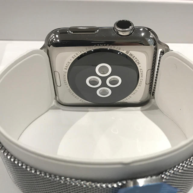 Apple Watch(アップルウォッチ)の(純正品) Apple Watch 初代 42mm ステンレス シルバー メンズの時計(腕時計(デジタル))の商品写真