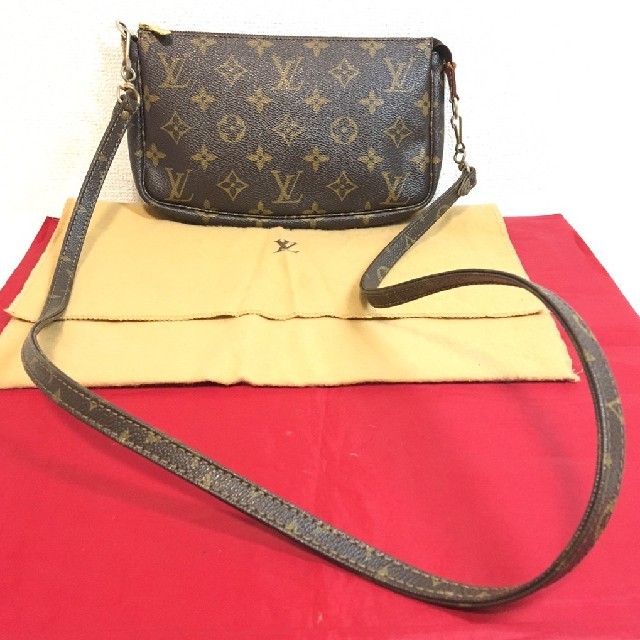 ルイヴィトン モノグラム アクセサリーポーチ ロングショルダー付き