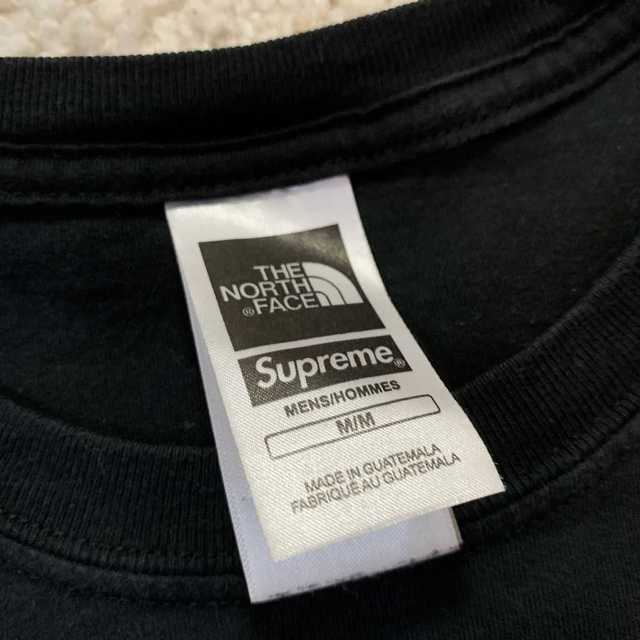 Supreme(シュプリーム)のSupreme×TNF Metallic Logo Tee Shirt 黒M メンズのトップス(Tシャツ/カットソー(半袖/袖なし))の商品写真