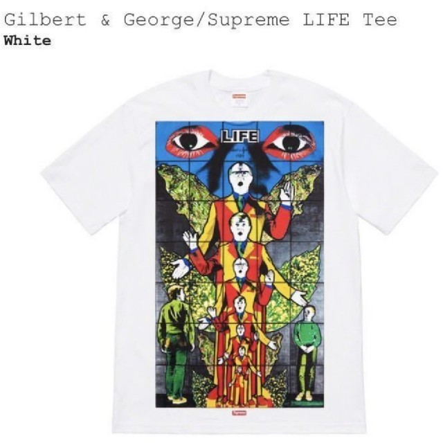 Supreme(シュプリーム)の 19ss Supreme Gilbert & George LIFE Tee  メンズのトップス(Tシャツ/カットソー(半袖/袖なし))の商品写真