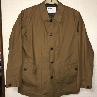 MHL.  oiled tough poplin ステンカラージャケット