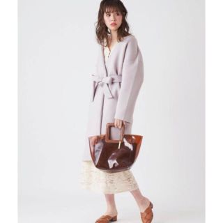 ナチュラルクチュール(natural couture)のnatural couture ノーカラーおしゃれコート(ロングコート)