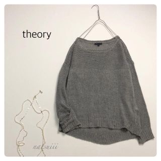 セオリー(theory)のtheory セオリー . 麻100% リネン プルオーバー ニット(ニット/セーター)