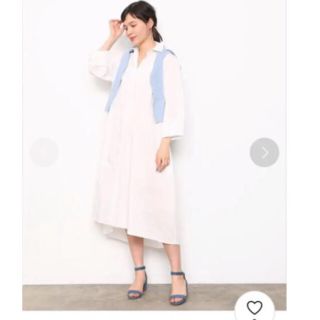 アダムエロぺ(Adam et Rope')のあさみ様専用☆アダムエロペ  麻ビッグシャツワンピース(ロングワンピース/マキシワンピース)