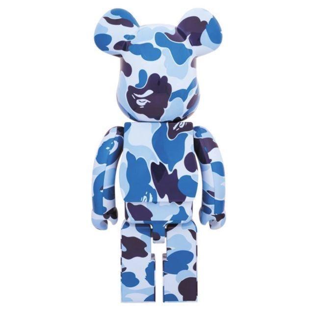 A BATHING APE - 限定品 ベアブリック BE@RBRICK ABC CAMO 1000％ BLUE