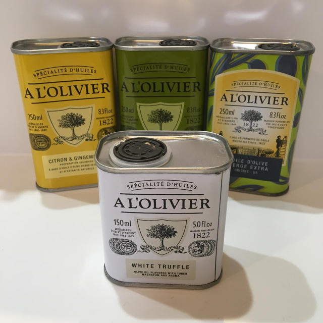 A L’OLIVIER オリーブオイル 4本セット 食品/飲料/酒の食品(調味料)の商品写真