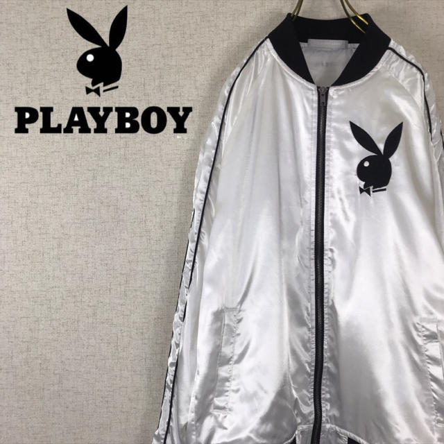 PLAYBOY(プレイボーイ)のPLAY BOY プレイボーイ ナイロンジャケット ブルゾン ワンポイントロゴ メンズのジャケット/アウター(ナイロンジャケット)の商品写真