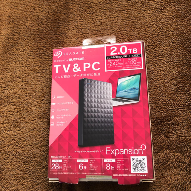 SGP-MX020UBK ELECOM SEAGATE 2TB ハードディスク