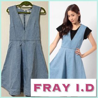 フレイアイディー(FRAY I.D)のFRAY I.D❤️デニムワンピース(ひざ丈ワンピース)