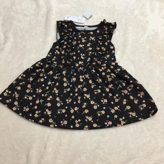 ワンピース 新品 花柄 サイズ90(ワンピース)