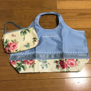 ローラアシュレイ(LAURA ASHLEY)の【未使用 訳あり】ローラアシュレイ エコバッグ ポーチ セット(エコバッグ)