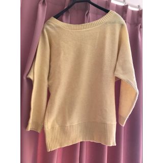 プロポーションボディドレッシング(PROPORTION BODY DRESSING)のプロポーションボディードレッシング イエロードルマンニット サイズ3(ニット/セーター)