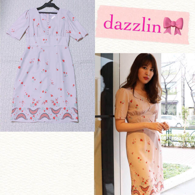 dazzlin(ダズリン)の新品タグ付き　dazzlin ワンピース 花柄 ペイズリー  レディースのワンピース(ひざ丈ワンピース)の商品写真