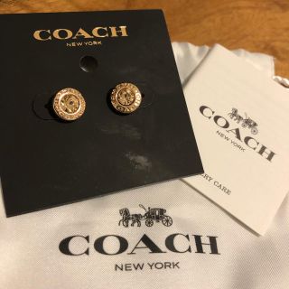 コーチ(COACH)のくにゃん様専用 コーチ  ピアス  ローズゴールド   新品    アウトレット(ピアス)