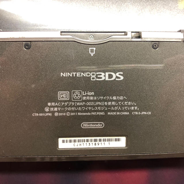 ニンテンドー3DS(ニンテンドー3DS)の3DS  ブラック ジャンク品 エンタメ/ホビーのゲームソフト/ゲーム機本体(携帯用ゲーム機本体)の商品写真