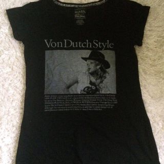 ボンダッチ(Von Dutch)の黒のTシャツ(Tシャツ(半袖/袖なし))